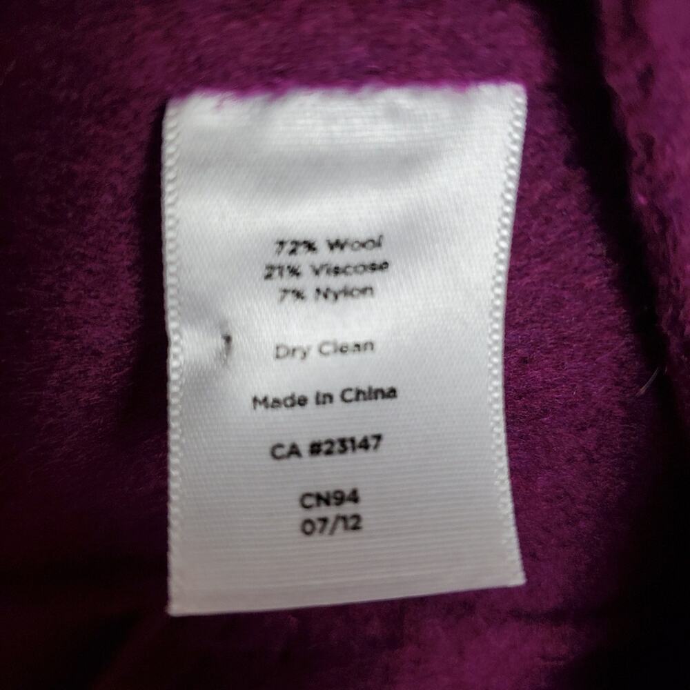 Talbots Fucshia wool blend 2 pc suit size 10 - Picture 6 of 12